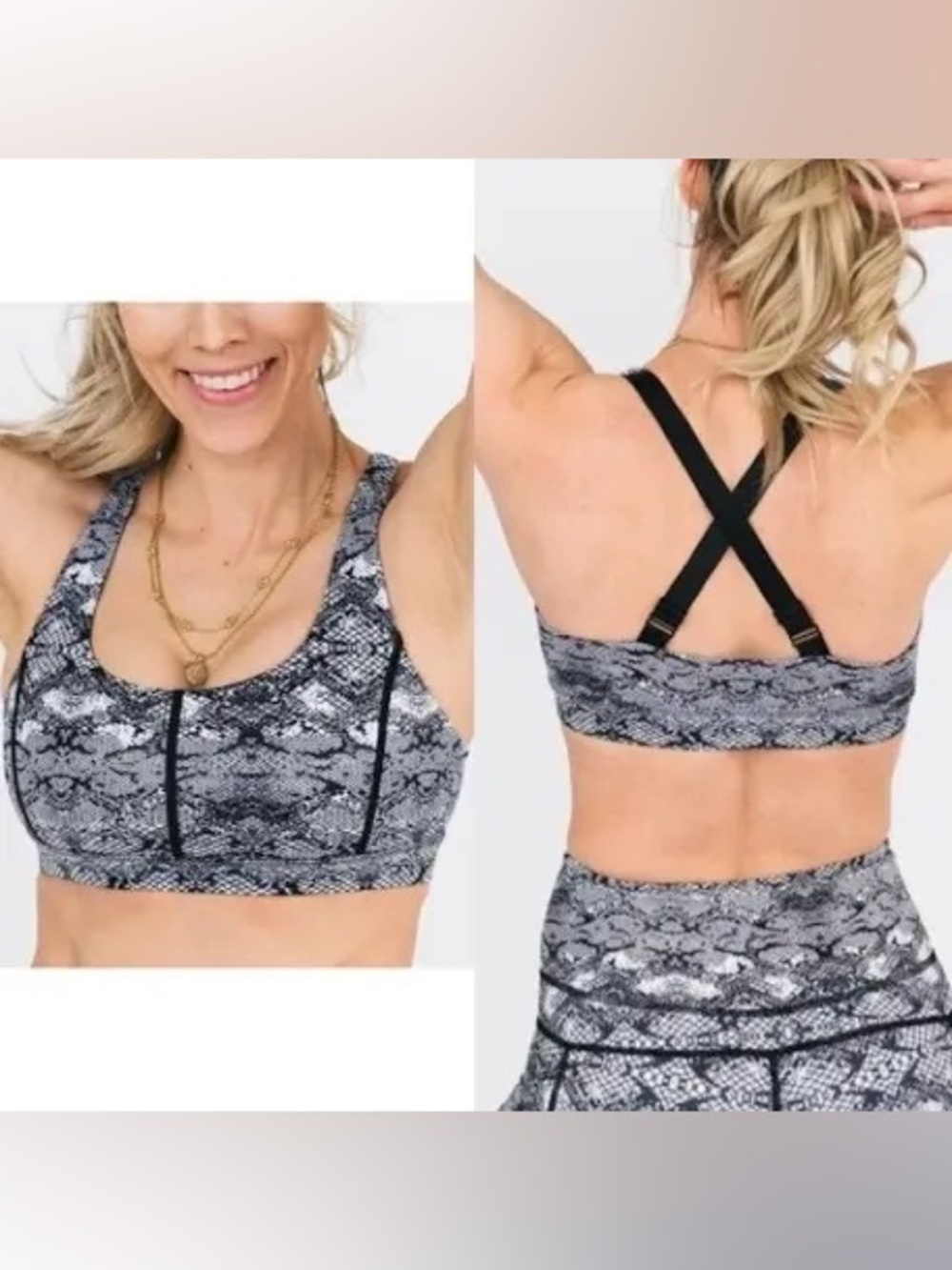 Zyia SET OF 2 Sports athletic bras size small